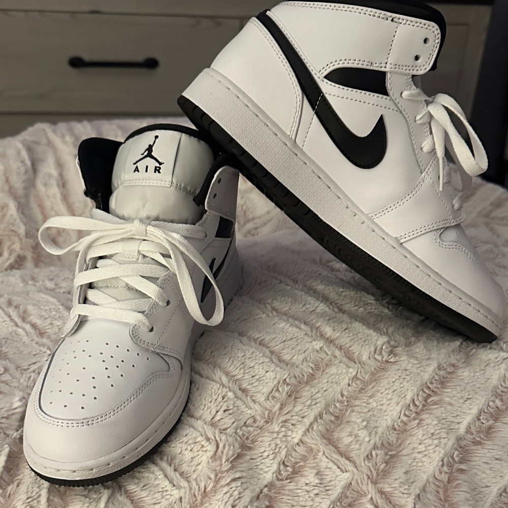 Jordan Kids' White and Black Sneakers
